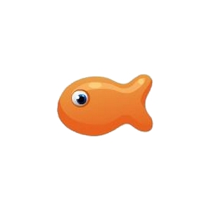 Orange Hard Candy Fish